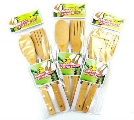 Набор кухонных инструментов дерево 28 см (2 шт)