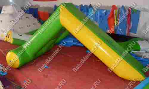 Надувной водный аттракцион «Приключения на скалах» желто-зеленый, 3,5*2,5*2 м