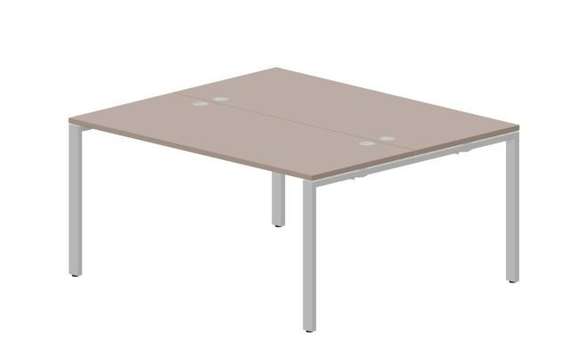 Составной стол Strike на 2 рабочих места 1580х1366х750мм (4 громмета)