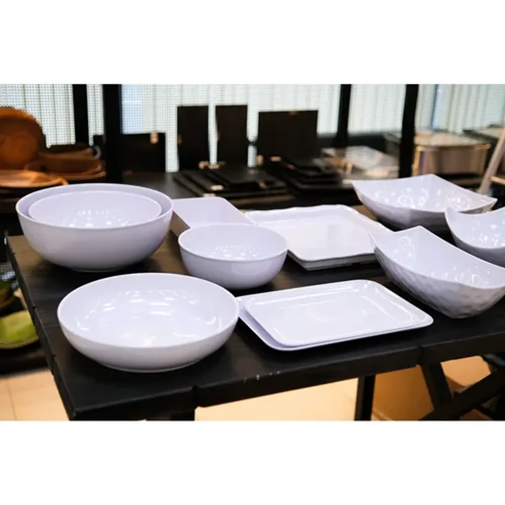 Блюдо 33,7*23,2*2,5 см прямоуг. с бортом White пластик меламин P.L. Proff Cuisine
