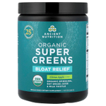 Ancient Nutrition, Organic Super Greens, средство от вздутия живота, цитрус и яблоко, 242 г (8,5 унции)