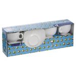 Набор чайный на 6 персон, 6 чашек 220 мл и 6 блюдец, белое стекло, "Quadrato white", LUMINARC, E8865