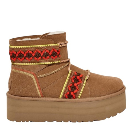 Ugg Classic Mini Braid Plat Boot Chestnut