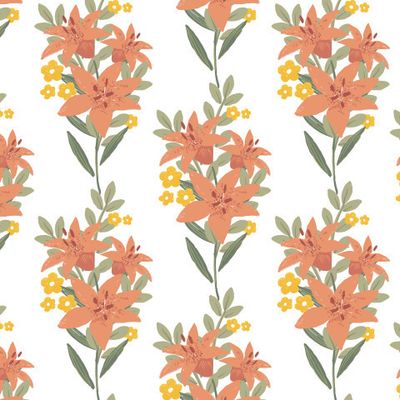 Wildflowers summer pattern