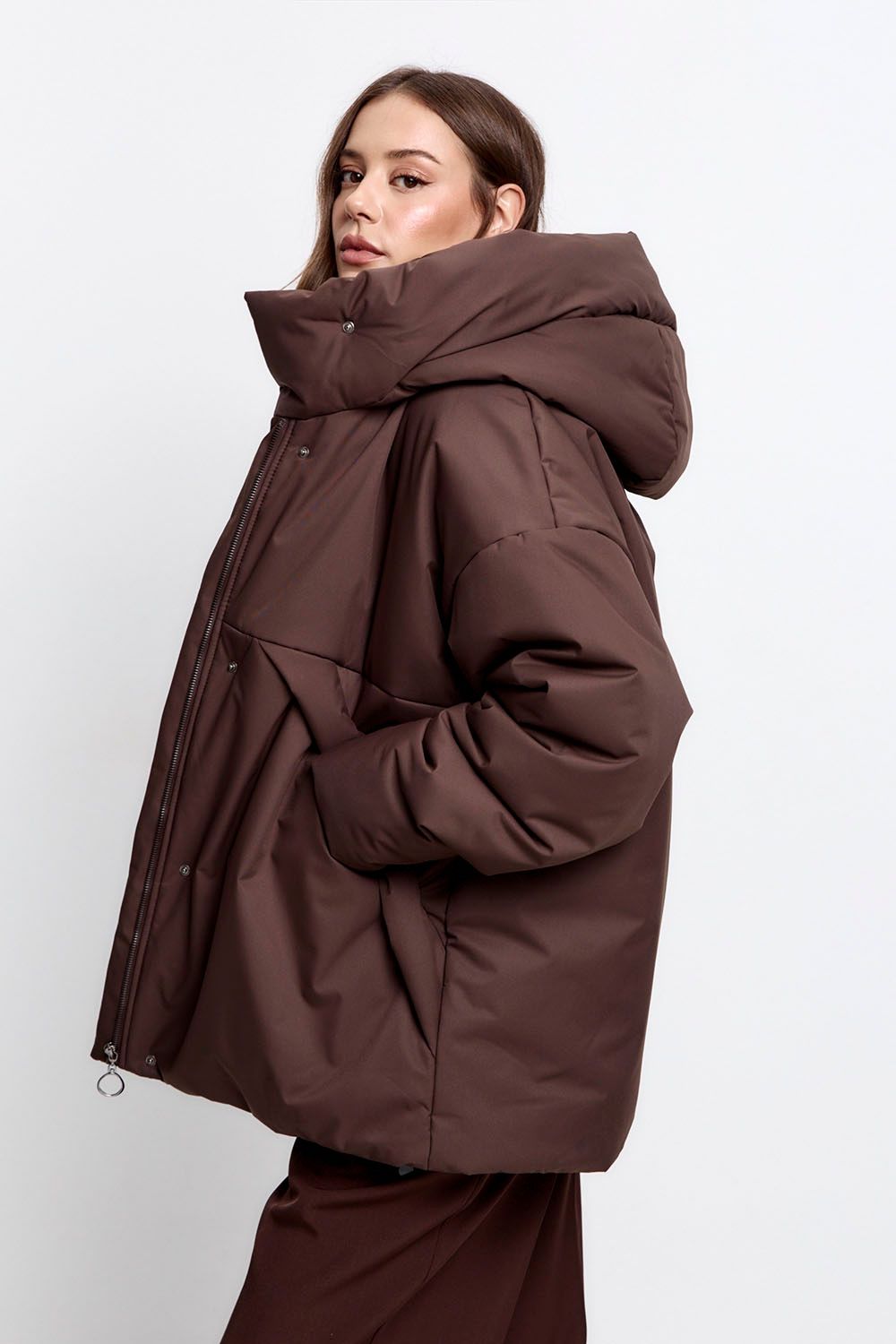 Куртка зимняя на утеплителе Isosoft в цвете шоколад