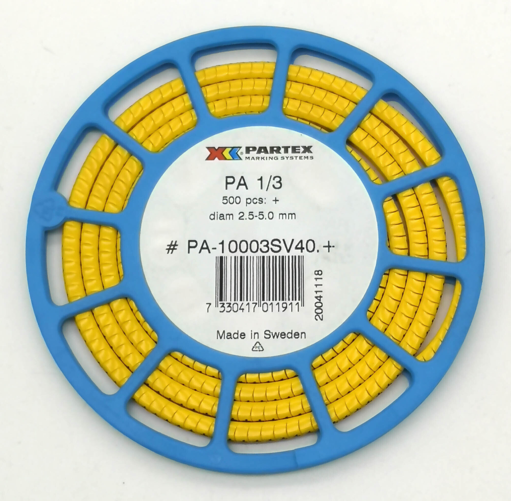Маркер кабельный сеч.2,5-5мм РА 1/3 Weidmuller PARTEX PA-10003SV40.+ (500шт.) 1568251738