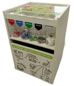 Контейнер многофункциональный сортировочный для сбора батареек, крышек и макулатуры