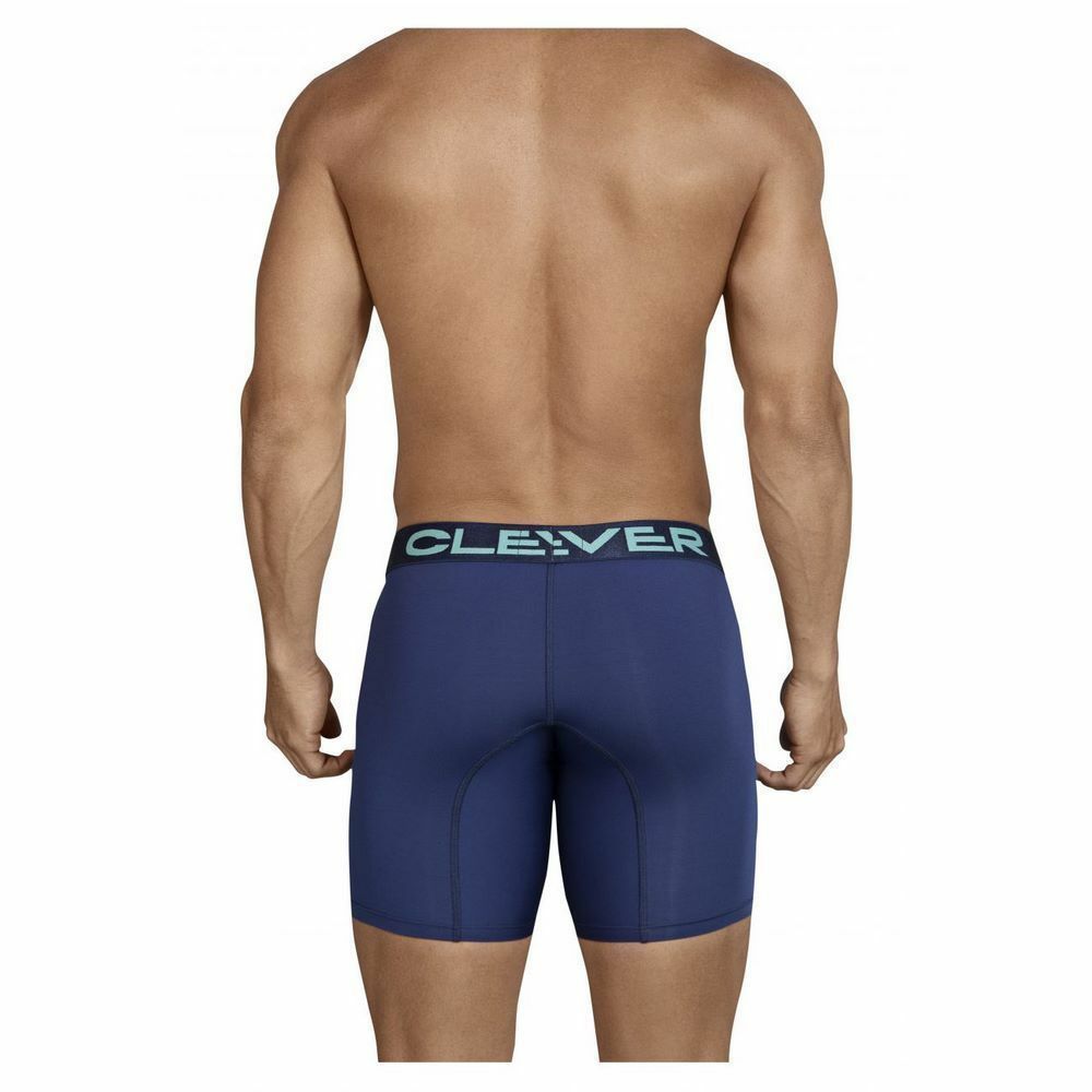 Мужские трусы удлиненные боксеры синие Clever Kumpanias Long Boxer 917408