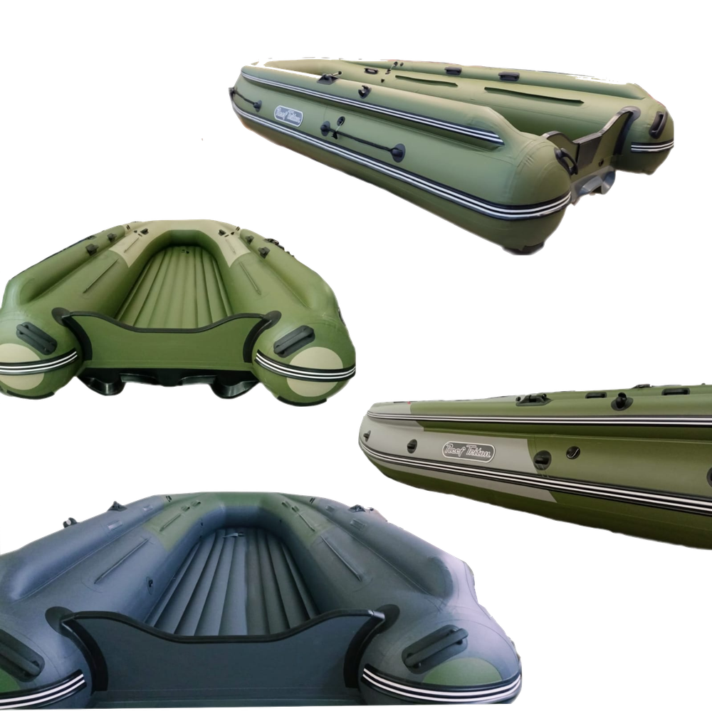 Лодка ПВХ Angler Reef Тритон S-Max 370FiND с интегрированным фальшбортом