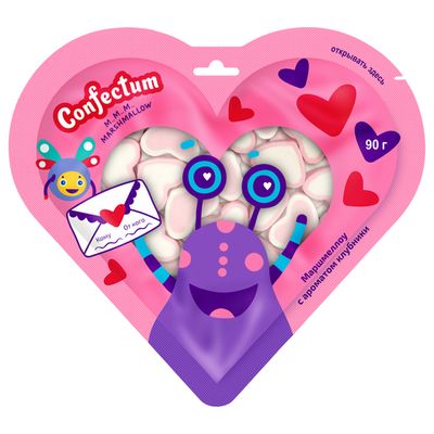 Маршмеллоу "Confectum Hearts", 90гр х 20шт