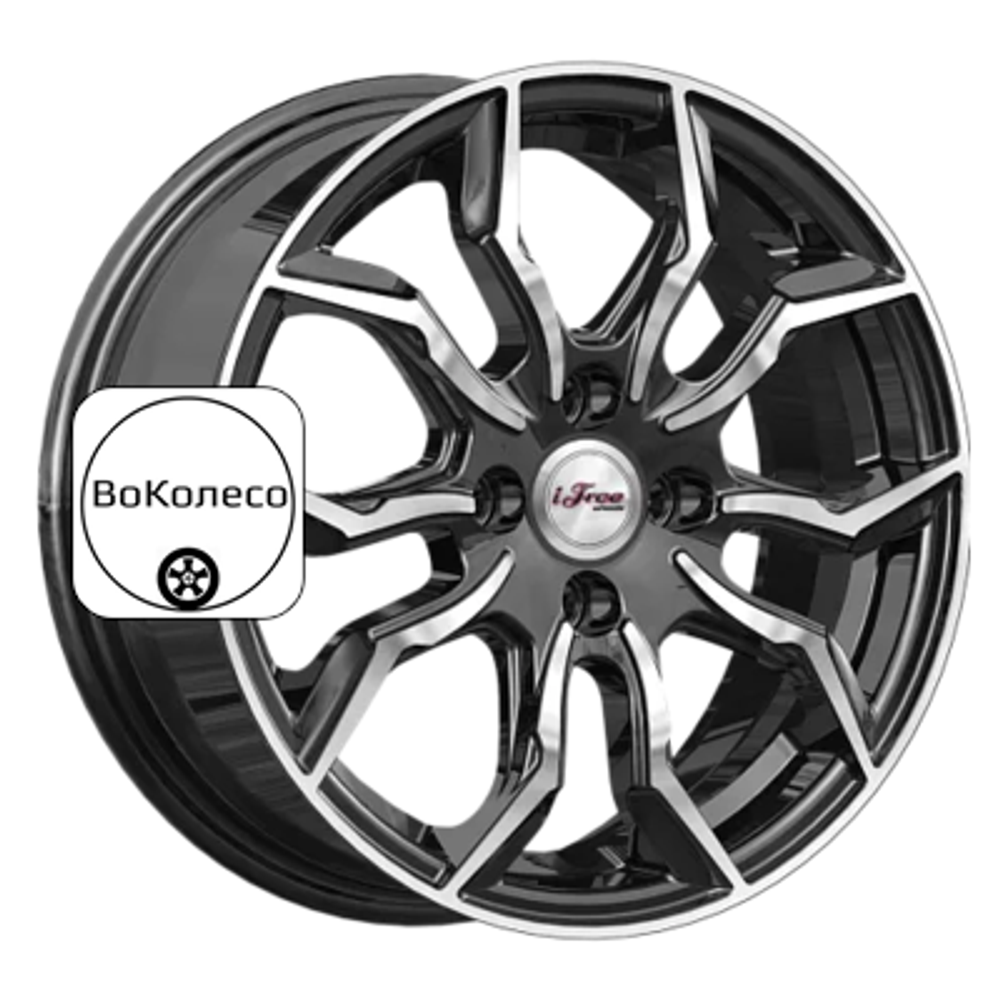 6x15/4x100 ET37 D60,1 Бохо (КС1037) Блэк Джек iFree