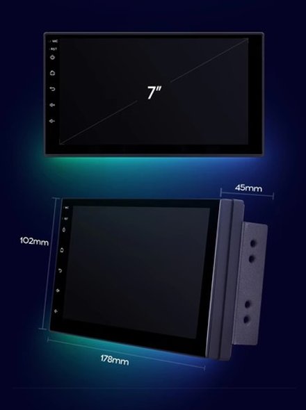 2DIN магнитола - Teyes CC3L дисплей 7" IPS на Android 10, 8-ядер, 4+32 Гб, CarPlay, 4G SIM-слот