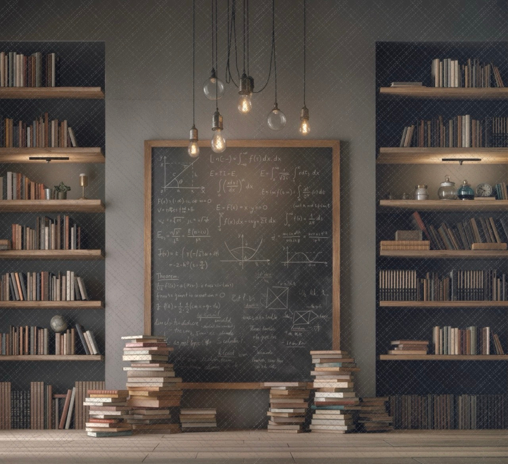 Кабинет темный №1 (300-270см) - фон неопреновый