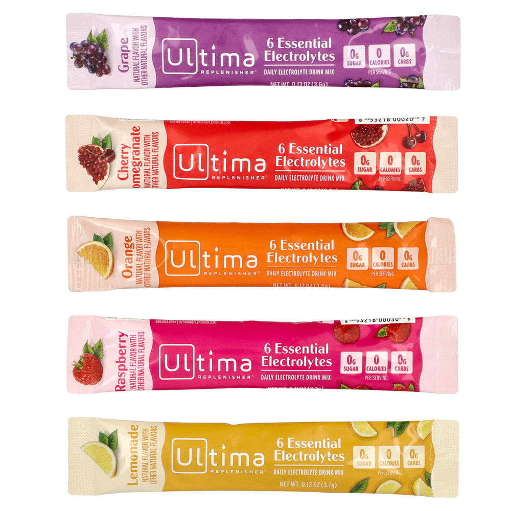 Ultima Replenisher, 6 Essential Electrolytes, ежедневная смесь для приготовления электролитов, в оригинальной упаковке, 20 стиков, 3,7 г (0,13 унции)