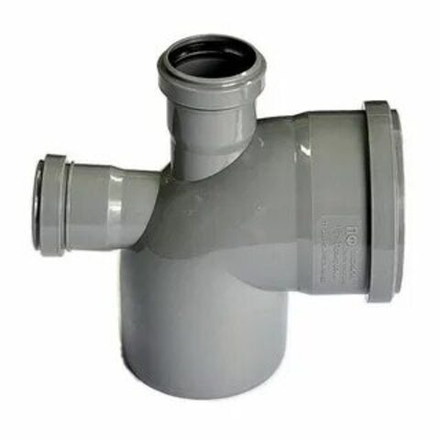 Отвод ПП 110  90° с выходом 50 (фронт.+прямой)Политэк