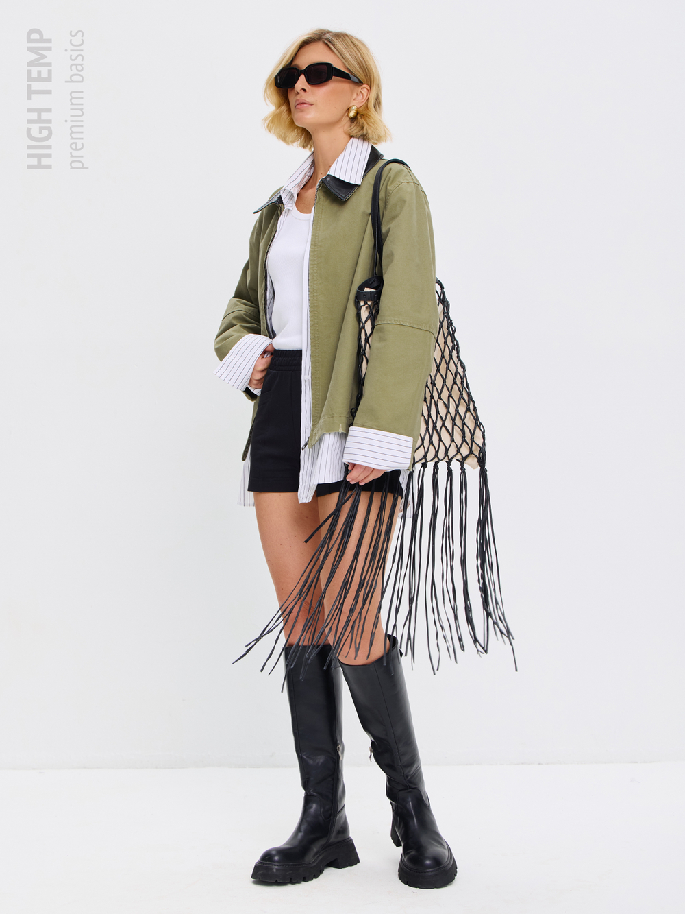 Экстра короткие шорты из футера