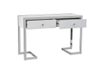 KFG103 Консоль 2 ящика белая/хром  120*42*79см