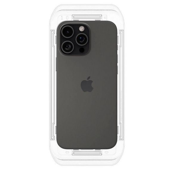 Защитное стекло Spigen Glas.tR EZ Fit для iPhone 16 Pro 2 шт. в уп. (AGL07928) прозрачный