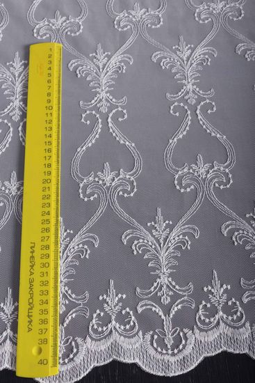 Тюль Марселла французская сетка (белый)