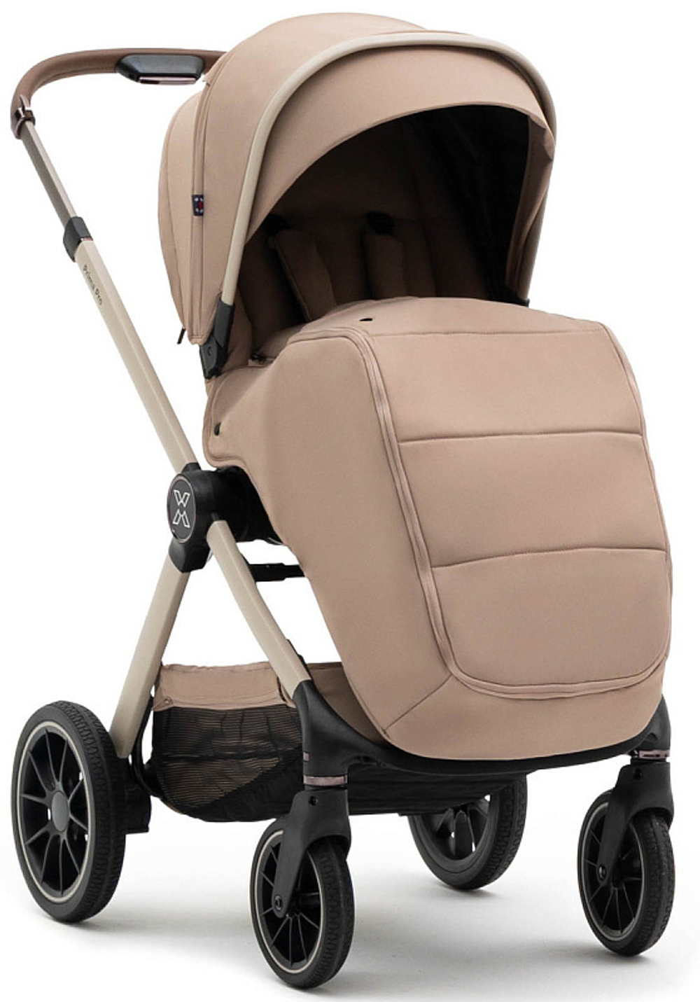 Коляска Agex Prima Pro 3 в 1 с автокреслом i-Safe Black APP232 Beige (Бежевый)