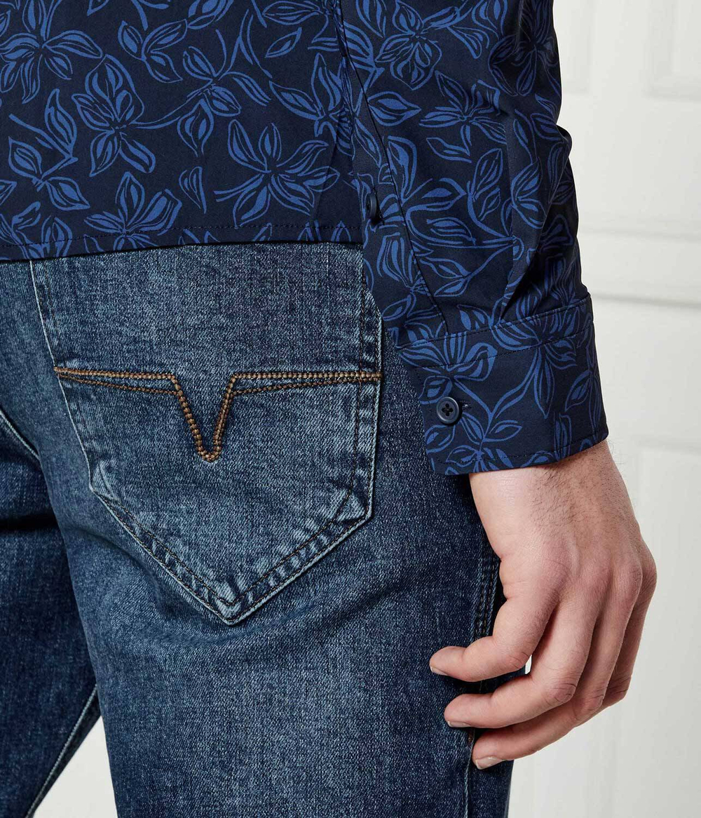 Рубашка P-ROAN-kent-C1-233 BOSS BLACK - темно-синий(50527520)