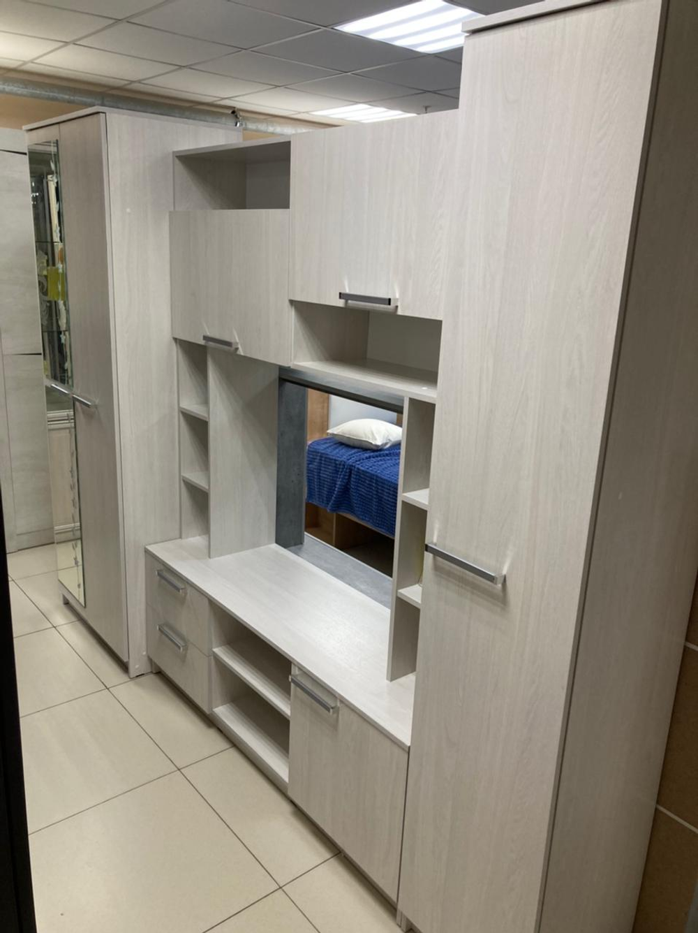 Стенка Флора ясень белый