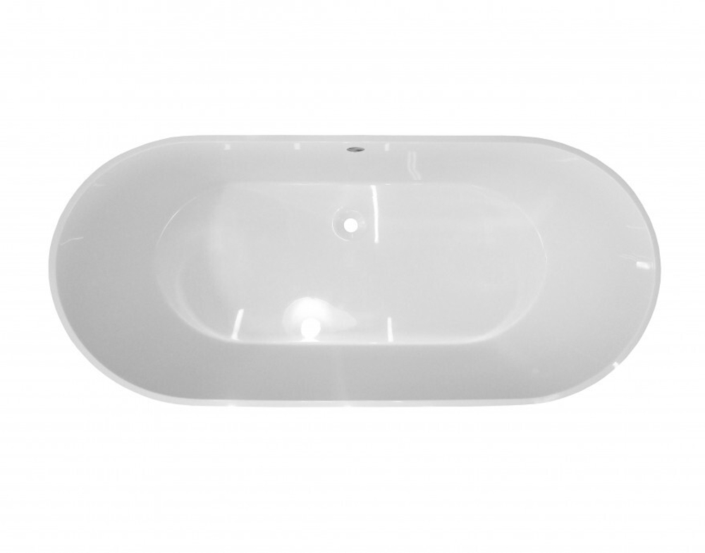 Ванна из литьевого мрамора Эстет Майами 150х75 белая, ФР-00016604