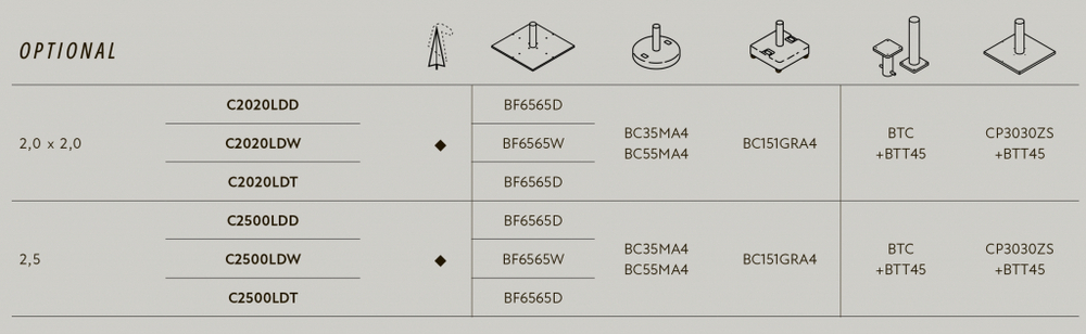 Зонт профессиональный 2.1х2.1 м Scolaro Lido Titanium, титан, слоновая кость