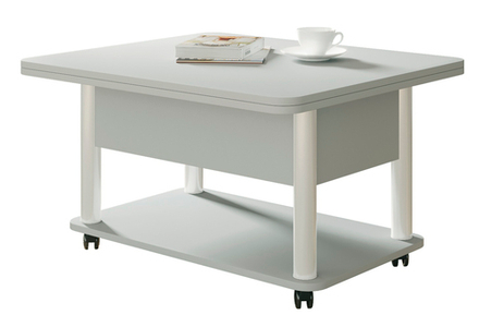 Стол-трансформер ГЗМИ Дебют 3, Серый/Ножки белые