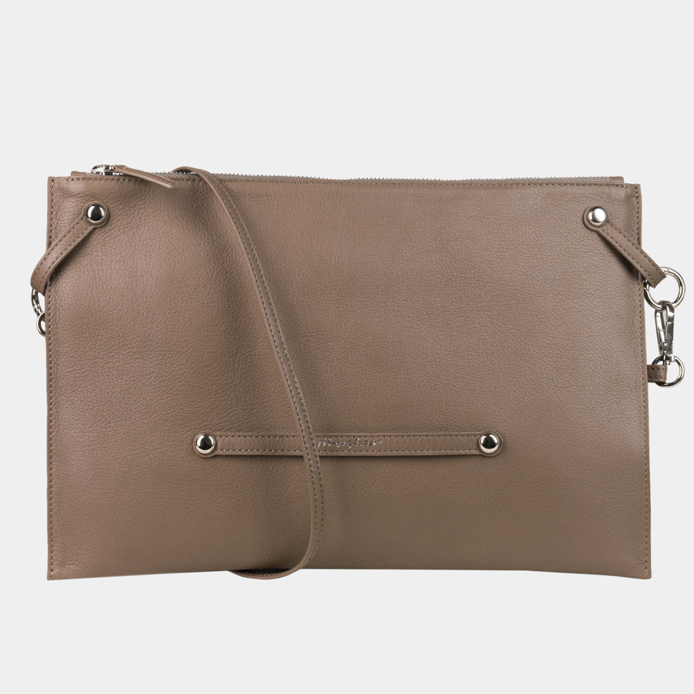 Сумка Tereze из кожи теленка, цвета кофе