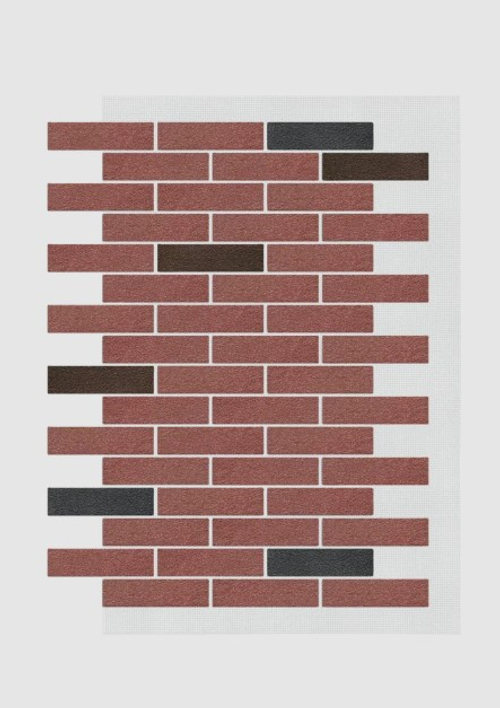 АМК фасад кирпич микс 432