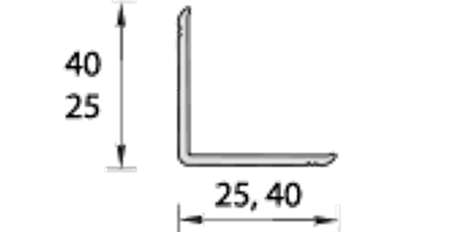 Угол вспененный ПВХ наружный фигурный 25х25х2700мм