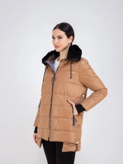 Пальто зимнее из натуральной кожи