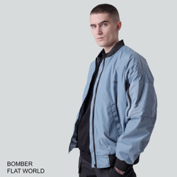 Бомбер ZRD Flat World Голубой