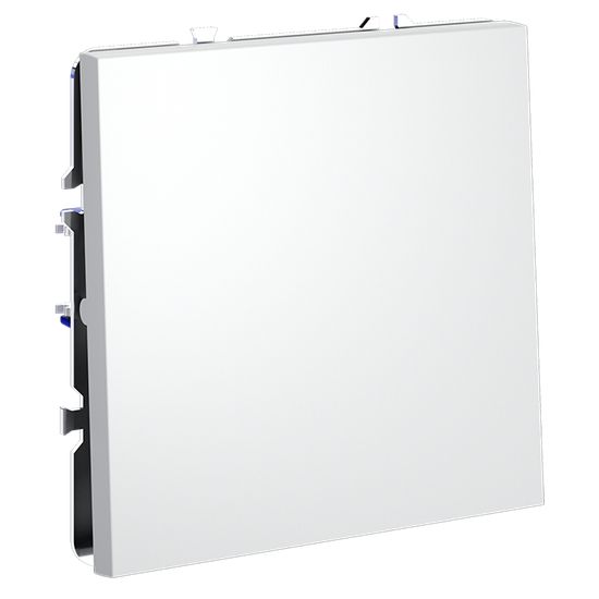 Проходной переключатель встраиваемый VOLTUM S70 одноклавишный 10А, (белый матовый)