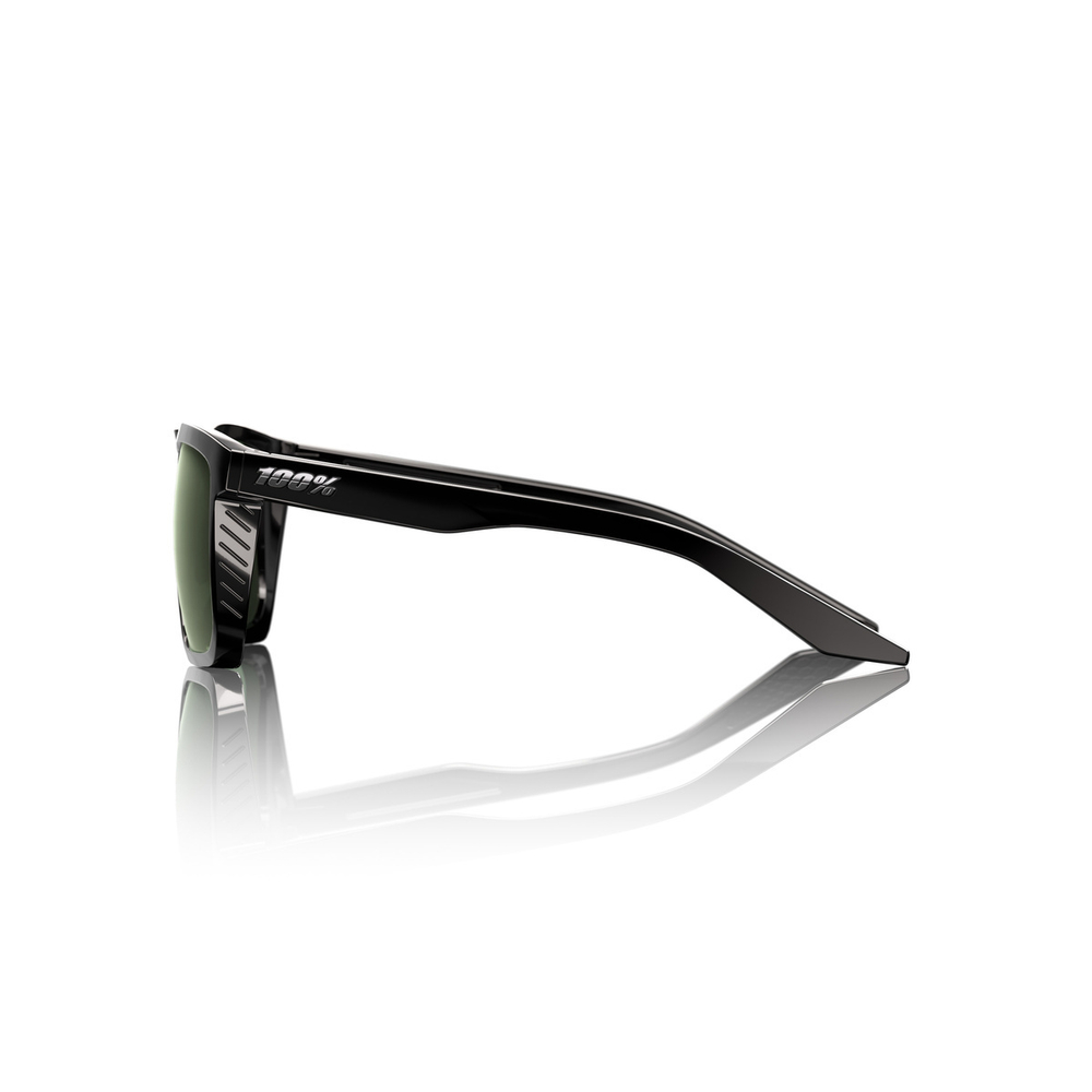 Спортивные очки 100% RENSHAW Polished Black - Grey-Green Lens