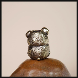 Темлячная бусина "Мишка" для ножей , латунь