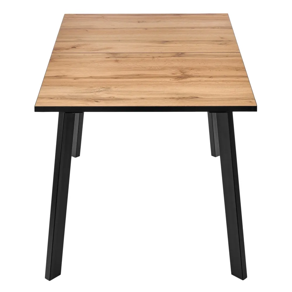 Стол Bradex Home Dublin раскладной 120-160х80х75 Дуб Вотан, чёрные ножки