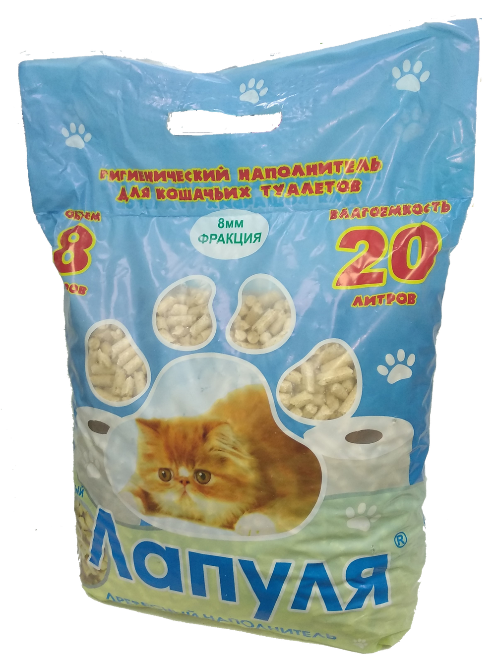 Древесный наполнитель "Лапуля" 8 л. (8)