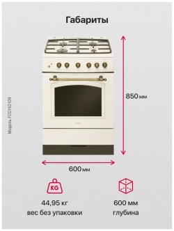 Газовая плита Hansa FCGY62109