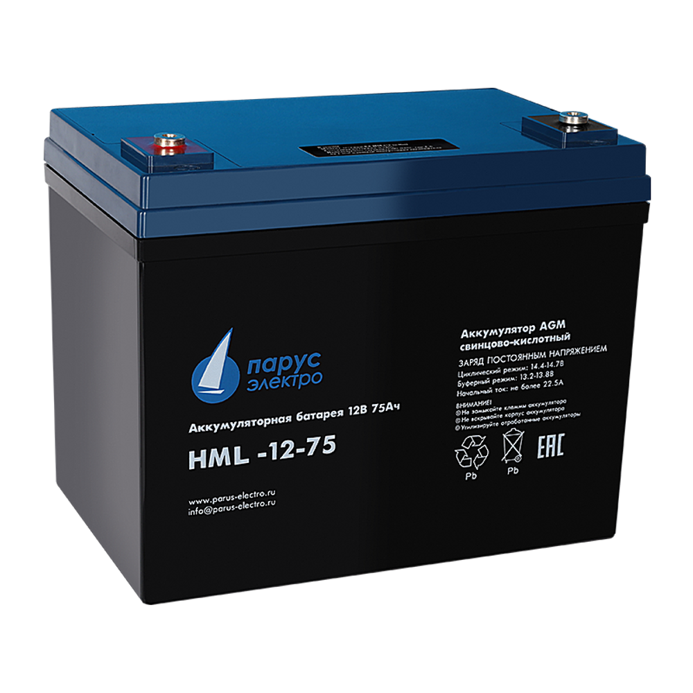 Аккумулятор Парус Электро HML-12-75