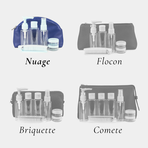 Косметичка Nuage из кожи ягненка, синего цвета