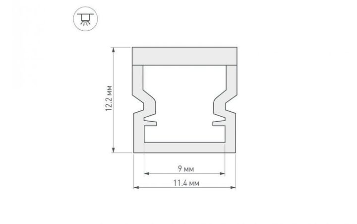 Профиль Arlight WPH-LINE-1212-2000 OPAL 023302