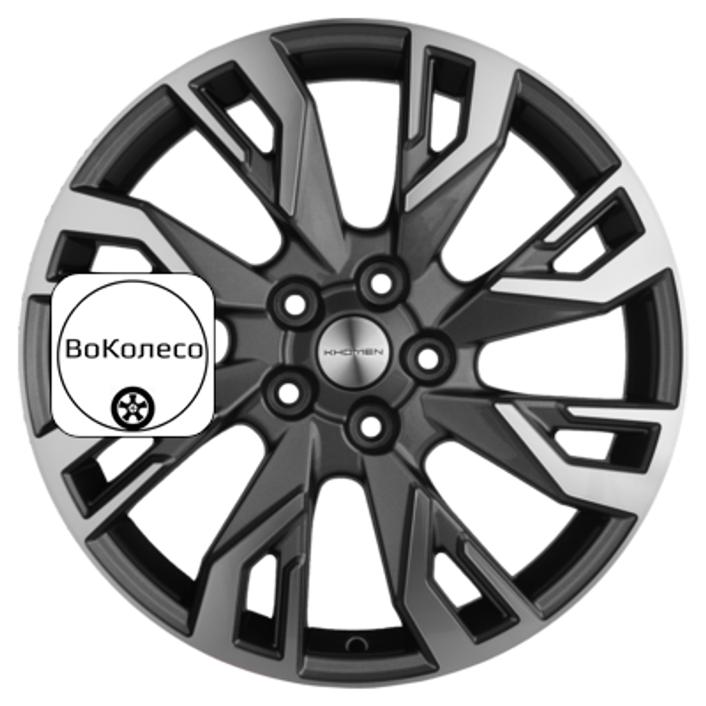7x18/5x110 ET35 D67,1 KHW1809 (Dongfeng 580/DFSK 500) Gray-FP Khomen Wheels