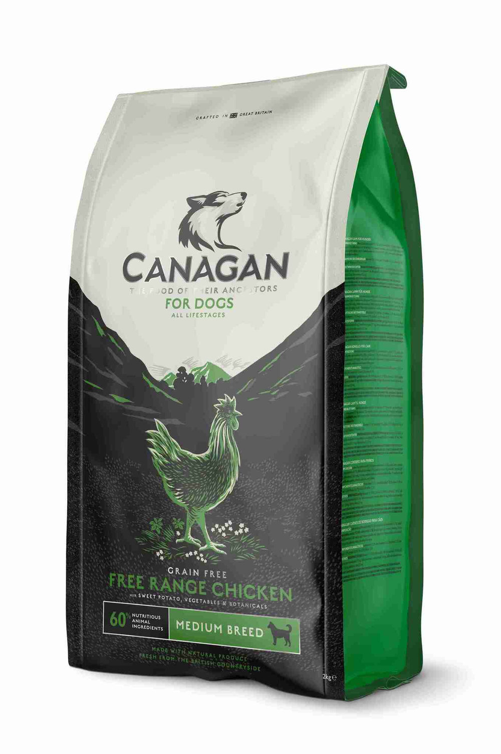 CanaganGF Free-Range Chicken корм 2кг д/собак всех пород, Цыпленок