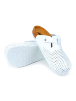 Тапочки-сабо Леон 4700М мужские с регулировочной пряжкой, белый, 43