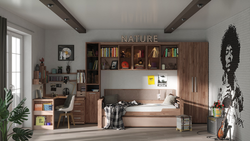 Шкаф навесной Nature 81, дуб табачный