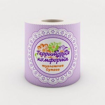 Т/бумага "Территория комфорта" 1 сл.45м. (1/40)
