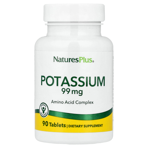 NaturesPlus, Калий, 99 мг, 90 таблеток