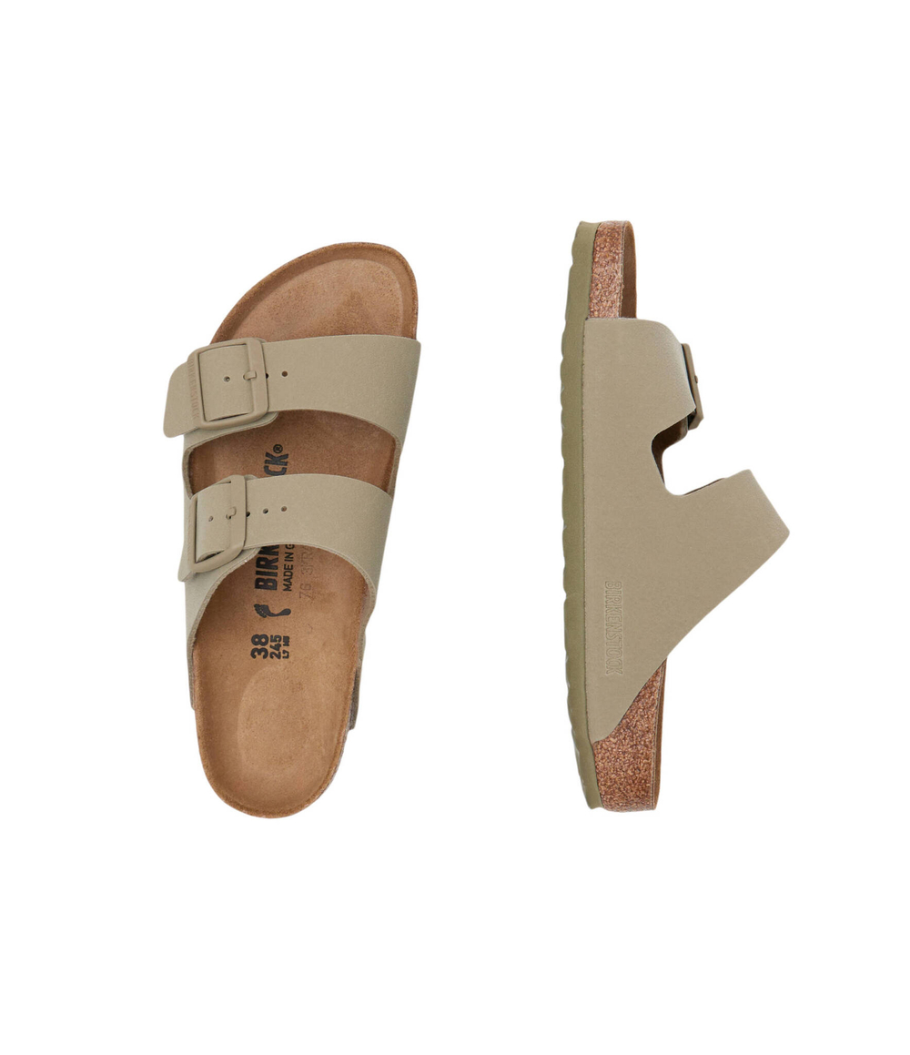 Кожаные шлепанцы arizona Birkenstock - хаки(1027697)